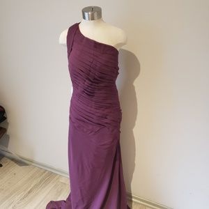 Deep purple bridesmaid's/prom/homecoming dress